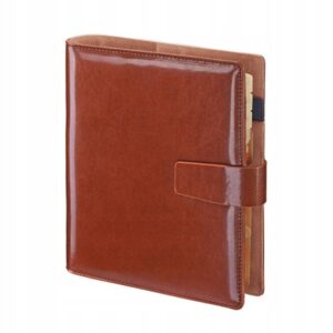 Kalendarz Książkowy organizer Segregator Cambridge 08 17,5 x 23,5 cm ciemny brąz wymienny wkład 2026 Drops Office